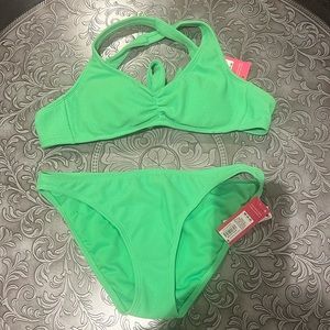 NWT * Xhilaration Green Bikini Size Medium